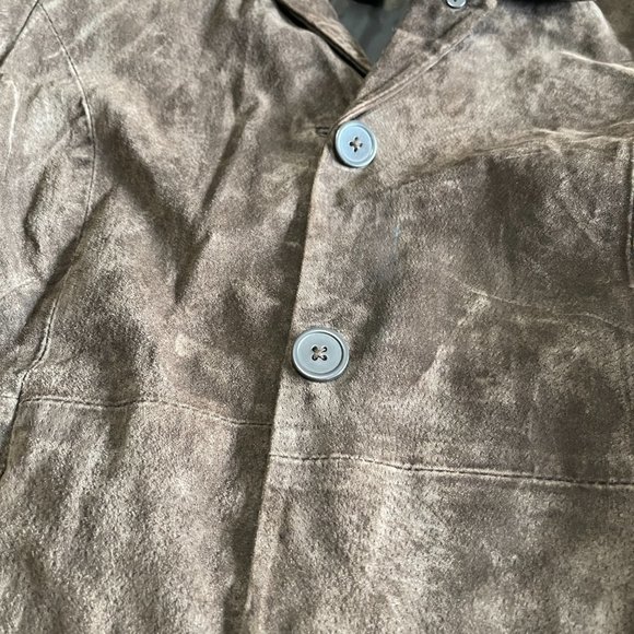 Women’s Relativity Deep brown suede long jacket size medium. - Picture 5 of 7